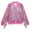 O-Pink2335, variant on CUZIBR Sequin Jackets Girls Long Sleeve Zip Up Jacket For Kids Shiny Fashion Personality Coats Breathable Dailywear For Toddler