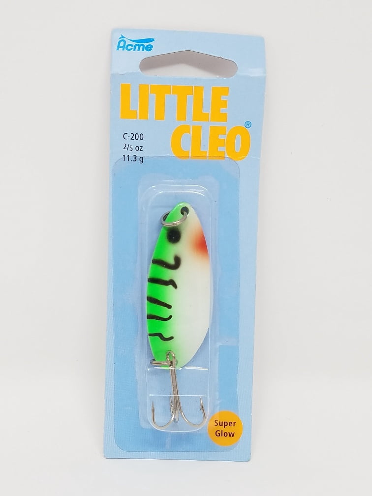 Acme Tackle Little Cleo Fishing Lure Spoon Green Digger 2/5 oz.