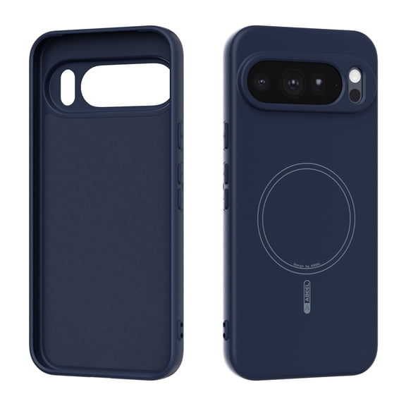 Soft Silicone Protective Back Case for Google Pixel 10a with Microfiber Lining, Lightweight Anti-Scratch Magnetic Shockproof Anti-Fingerprint Ultra Slim Case Wireless Charging, Darkblue