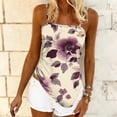 thumbnail image 5 of QSAWXQZ Women's Floral Print Camisole Spaghetti Strap Tank Top Boho Sleeveless Summer Holiday Vest S, 5 of 6
