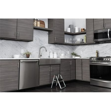 UPC: 0044681310379 | COSCO One-Step Steel  Resin Steps  Step Stool without Handle  Platinum/Black