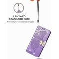 thumbnail image 6 of Wallet Phone Case for Samsung Galaxy S23 FE,3D Butterfly Pattern PU Leather Flip Kickstand Case with Magnetic Clasp and Cash Card Slots Holster for Samsung Galaxy S23 FE,HZD Light Purple, 6 of 18
