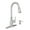 Spot Resist Stainless, variant on Moen Nolia Spot Resist Stainless One-Handle High Arc Kitchen Faucet with Pull Down Sprayer and Soap Dispenser, Kitchen Sink Faucet Featuring Power Boost Technology, 87071SRS