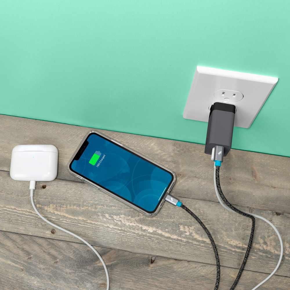 Wally Mini 20W Dual Port USB-C and USB-A PD Wall Charger