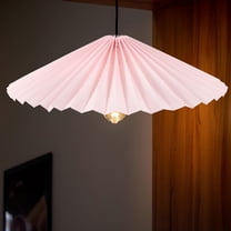 PTOOTP Multi Color Small Pleated Fabric Lampshade with Adjustable Iron Frame