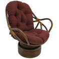 thumbnail image 3 of Blazing Needles 48" x 24" Solid Twill Swivel Rocker Cushion-Color:Ruby Red, 3 of 5