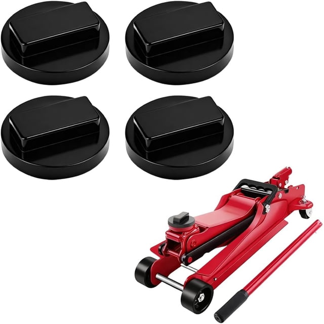 Car Jack Pad Adapter, 4PCS Rubber Heavy-Duty Vehicle Frame Rail Pinch Welds Protector, Automotive Stand Adapter Replacement Accessories, Compatible with E82 E88 E46 -