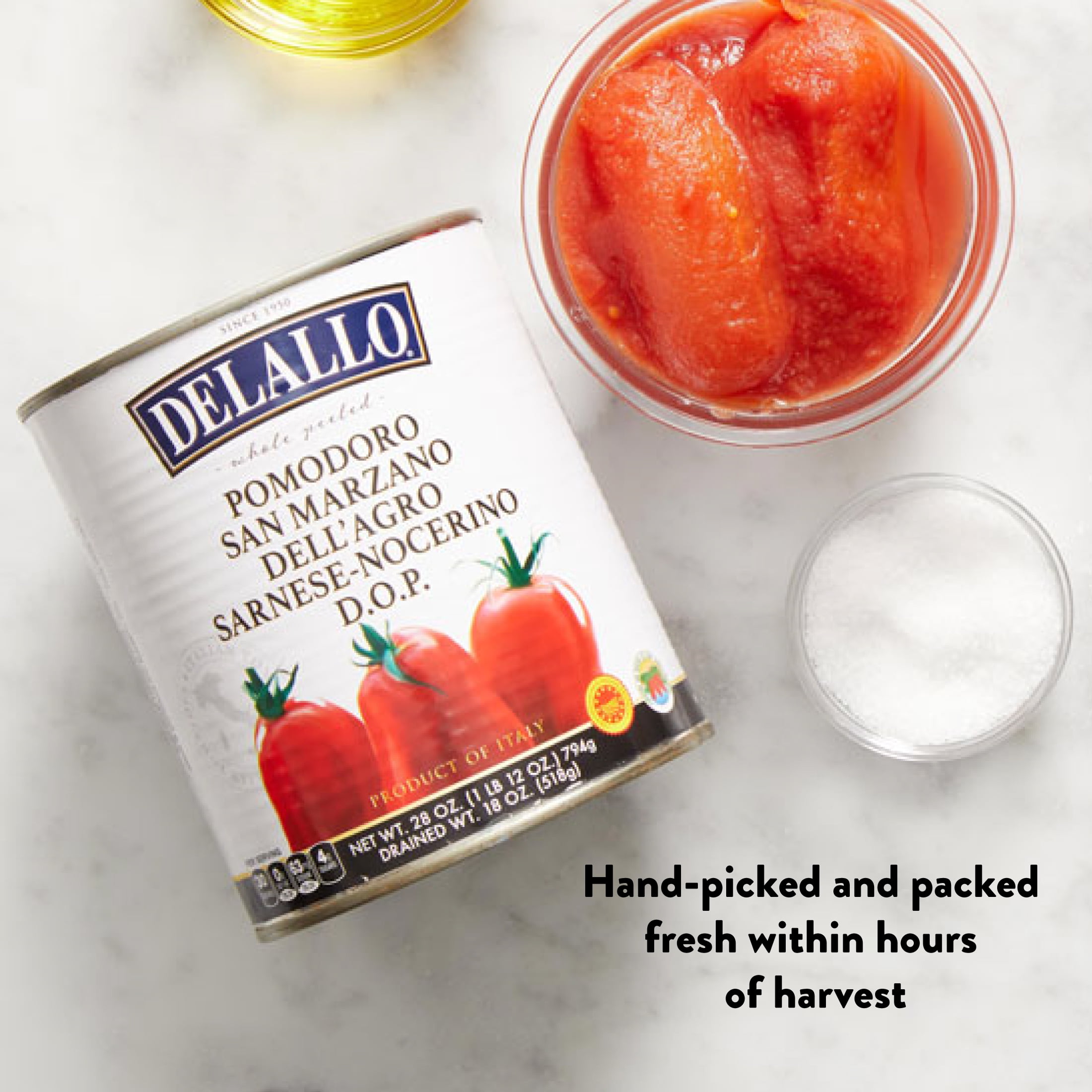 DaLallo DOP San Marzano Tomatoes, Grown in Italy, 28 oz Can, (3 Pack)