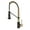 Brushed Brass/Matte Black, variant on KRAUS Bolden Commercial Style 2-Function Single Handle Pull Down Kitchen Faucet in Spot-Free Brushed Brass