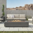 thumbnail image 4 of Real Flame Aegean 70" Rectangle Steel Propane or Natural Gas Fire Pit Table in Weathered Slate, 4 of 7