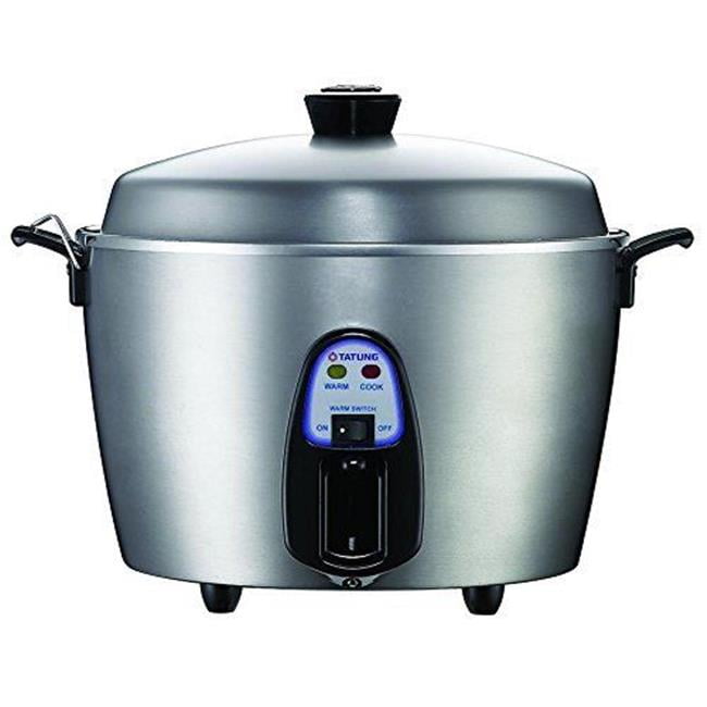 Tatung TAC11KN(UL) 11 Cup MultiFunctional Stainless Steel Rice Cooker, Silver Gray Walmart