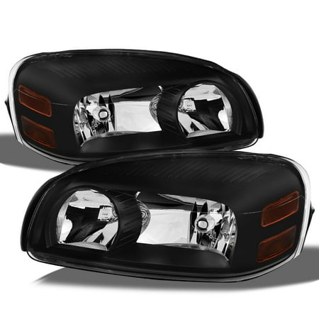 - Fit 05-09 Uplander Montana 05-07 Terraza Relay Replacement Headlights Black Pair