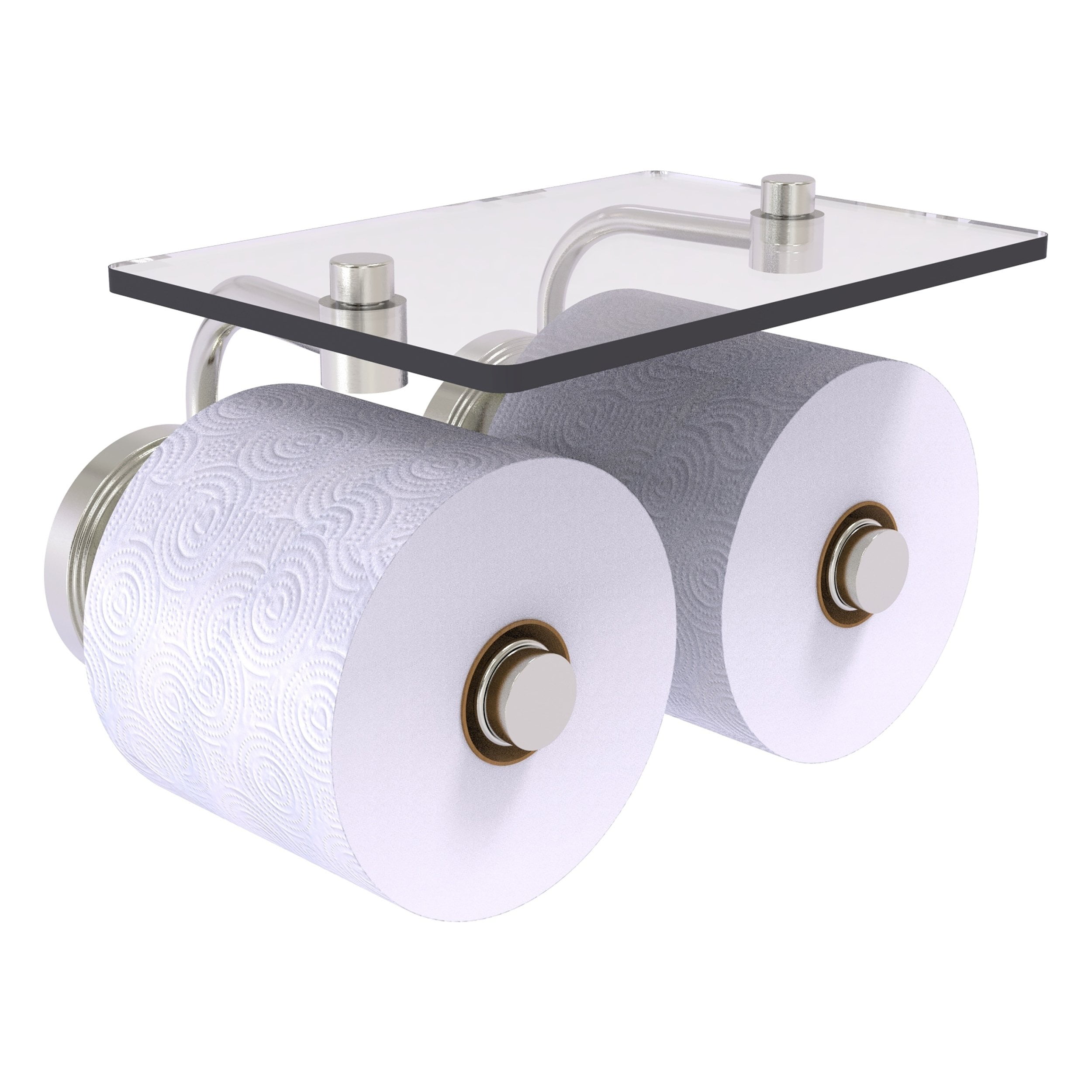 Interdesign 62170 York Lyra Polished Chrome Over Tank Toilet Tissue Paper Plus 