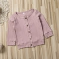thumbnail image 3 of Boys Girls Button-down Cardigan  Solid Color Sweater  Casual Outerwear, 3 of 8