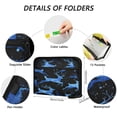 thumbnail image 3 of 13 Individual Pockets Organ Folder Waterproof A4 Size File Folder Home Work Office Categorized Storage File Manager Blue Glowing Deer, 3 of 7