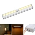 thumbnail image 3 of PIR Inalámbrico LED Sensor De Movimiento Luz Armario Armario Lámpara De Cama Blanco Cálido Sunnimix luz del sensor de movimiento interior, 3 of 8