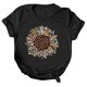 thumbnail image 3 of Puntoco Mujeres Casual Carta Impresión Mangas Cortas O-Cuello Camiseta Suelta Blusa tops Puntoco Puntoco-3382, 3 of 6