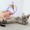 thumbnail image 5 of Juguete de plumas para gatos de 5 uds con tubo Flexible, juguete interactivo para gatos para interiores, juguete educativo para gatos para mejorar la inteligencia y la reacción, 5 of 5