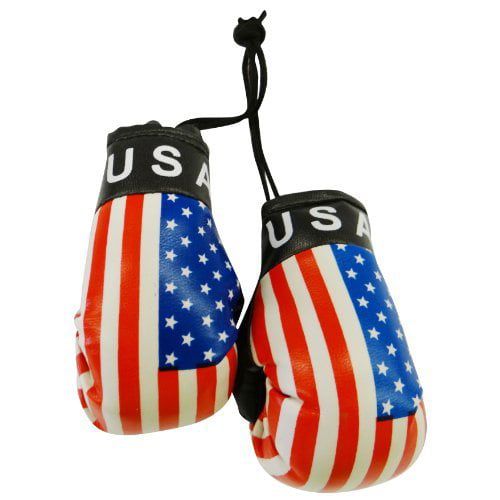 New High Quality Country Flag MINI BOXING GLOVES Rear View Mirror Gloves 