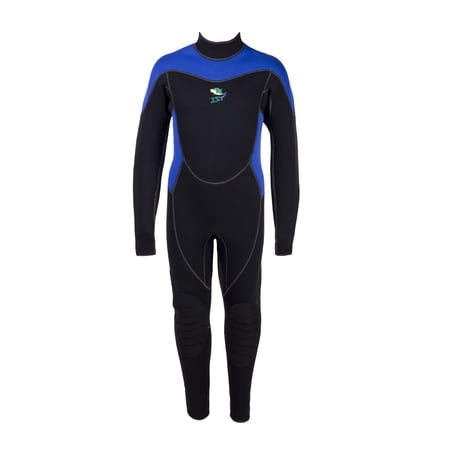 IST WSK70 3mm Kids Jumpsuit with Super Stretch Panels in Key Areas (Blue X-Large)