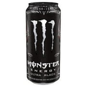 Monster Energy Drink - Ultra Black - 16oz (4 Cans)