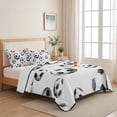 thumbnail image 5 of Quilts Full Size Bedding Set, Soccer Sports Lightweight Quilted Comforter, Summer Football Modern Minimalist Textured Soft Reversible Bedspread Coverlet with Pillow Covers for All Season, 78" x 90", 5 of 9