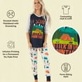 thumbnail image 6 of Lazyone Women's Soft Casual Pajama Leggings and Tall Tee Sets With Cute Fun Prints, Better in Mountains, 6 of 7