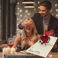 thumbnail image 4 of LSLJS Popped Greeting Card Romantic Wedding Valentine's Day Gifts Cards, Greeting Cards, 4 of 9