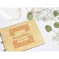 thumbnail image 5 of Darling Souvenir Personalized Engraved Laser Cut Wedding Guest Book Wooden Cover Sign-in Book Registry Guestbook Scrapbook-69, 5 of 7