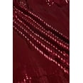 thumbnail image 4 of CHICWISH Sequins Tulle Skirts Elastic Waist Mesh Midi Holiday Flowy Layered Red Skirt, 4 of 8