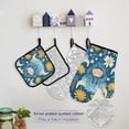 thumbnail image 5 of Cattle Head and Daisy Flowers 5 Pcs Kitchen Set Heat Resistant Oven Mitts and Non-Slip Pot Holders with Adjustable Cooking Apron, 5 of 6