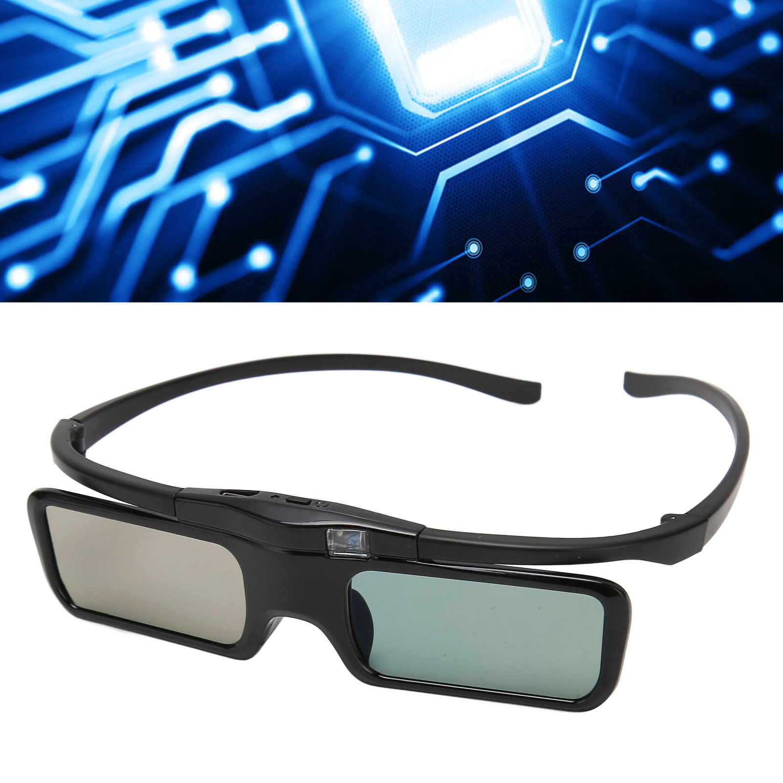 DLP 3D Glasses, Rechargeable DLP Active Shutter Glasses HD Lens Range For 3D Projectors