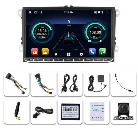 NURATIT For VW Volkswagen Jetta Passat Carplay 9" Android 13 Car Stereo Radio GPS Camera
