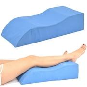 Manunclaims Leg Elevation Pillow, Arc Shape High-Density Leg Rest Elevating Sponge Cushion for Sleeping,Reading,Surgery,Injury,Relieve Back Hip Knee Pain, Improve Blood Circulation, Reduce Swelling