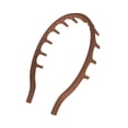 thumbnail image 4 of Diadema de silicona con forma de peine, accesorio antideslizante para cabello, con diente para familiares y amigos, día de Valentín. Marrón, 4 of 8
