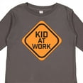 thumbnail image 4 of Inktastic Kid at Work Construction Sign Boys or Girls Long Sleeve Toddler T-Shirt, 4 of 5