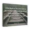 thumbnail image 5 of Scripture Walls  Wisdom And Knowledge Romans 11:33 Bible Verse Canvas Christian Wall Art Ready to Hang Unframed, 5 of 16