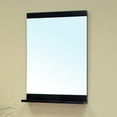 thumbnail image 2 of Bellaterra Home Solid wood frame mirror with shelf in black, 2 of 2