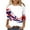 Style 2, variant on GERsome 4th of July T-Shirt for Women American Flag 3/4 Sleeve Crewneck Tops USA Flag Stars Stripes Patriotic Graphic Tee S-5XL