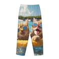 thumbnail image 7 of Fotbe Sunglasses Beach Kittens Women's Pajama Pants,Sleepwear Pants,Pj Bottoms Drawstring And Pockets-XX-Large, 7 of 7