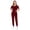 Burgundy, variant on Scrubs Set for Women Nurse Uniform Jogger Set Stretch Top & Pants with Multi Pocket for Nurse Workwear