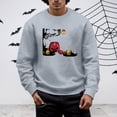 thumbnail image 2 of LIIPEE Halloween Graphic Sweatshirts For Men Long Sleeve Crew Neck Pullover Male Fall Winter Comfortable Versatile Sweatshirt,XL, 2 of 6