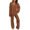 thumbnail image 1 of Conjunto de Ropa Casual PRETTYGARDEN Dos Piezas Marrón XL, 1 of 8
