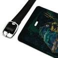 thumbnail image 2 of Aquaman Movie Atlantis Logo Rectangle Leather Luggage Card Suitcase Carry-On ID Tag, 2 of 8
