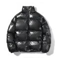 thumbnail image 6 of BVnarty Men's Shiny Puffer Jacket Winter Warm Thick Padded Down Coat Outwear Large Size Zipper Stand Collar (Black,XXXL), 6 of 6