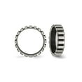 thumbnail image 4 of Gem & Harmony Mens Titanium Polished Black Plated Wire Band Ring (6mm) for Men, 4 of 6