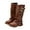 Brown, variant on Stylish Mid Calf Platform Boots For Girls With Sole And Side Zipper Punk Fashion Footwear For Youth Teens