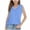 Blue., variant on Agkizg Summer Girls Casual Tops Fashion Sleeveless Tank Tops V-Neck Solid Color T Shirts Loose Fitting Cute Kids Clothes Tops