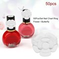 thumbnail image 3 of Herwey 50Pcs/Set Nail Chart Ring Flower / Butterfly Manicure Gel Color Display Tool, False Nail, Nail Display Ring, 3 of 8