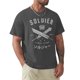 thumbnail image 1 of Camiseta negra de soldado REMAKE para hombre camisetas gráficas ropa estética Camiseta de algodón para hombre, 1 of 8